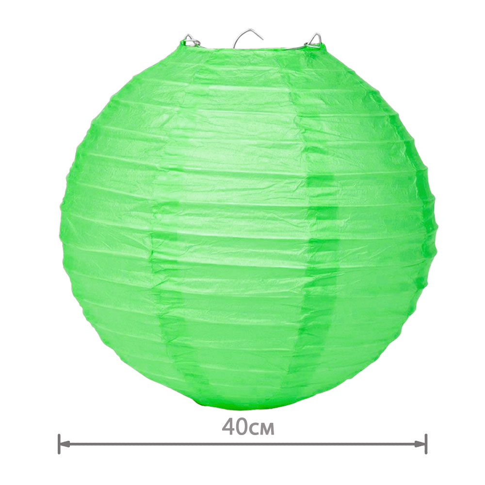 Подвесной фонарик стандарт 40 см светло-зеленый new