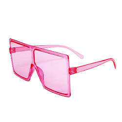 Очки квадратные розовые №11