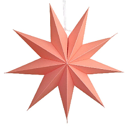 Звезда 45 см девятиконечная, персиковый