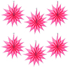 Набор фантов Звезды 30 см х 6 шт, малиновый