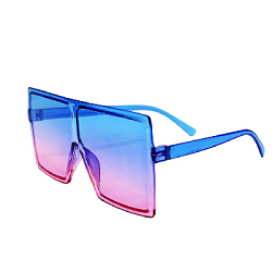 Очки квадратные синий+розовый №11