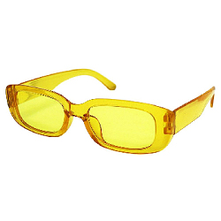 Очки прямоугольные желтые №20