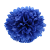 Помпон из бумаги 25 см темно-синий